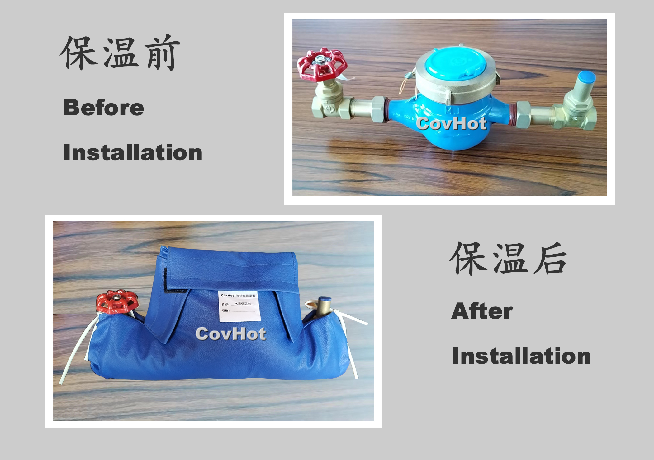 可拆卸式水表<a href=http://m.bizmedical.cn/e/tags/?tagname=%E4%BF%9D%E6%B8%A9%E5%A5%97 target=_blank class=infotextkey>保溫套</a>